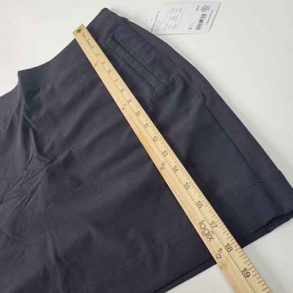 NEW TALL ATHLETA 12 SKORT ZIP POCKETS BLACK BROOKLYN TRAVEL SKIRT + SHORTS NWT - Picture 4 of 15
